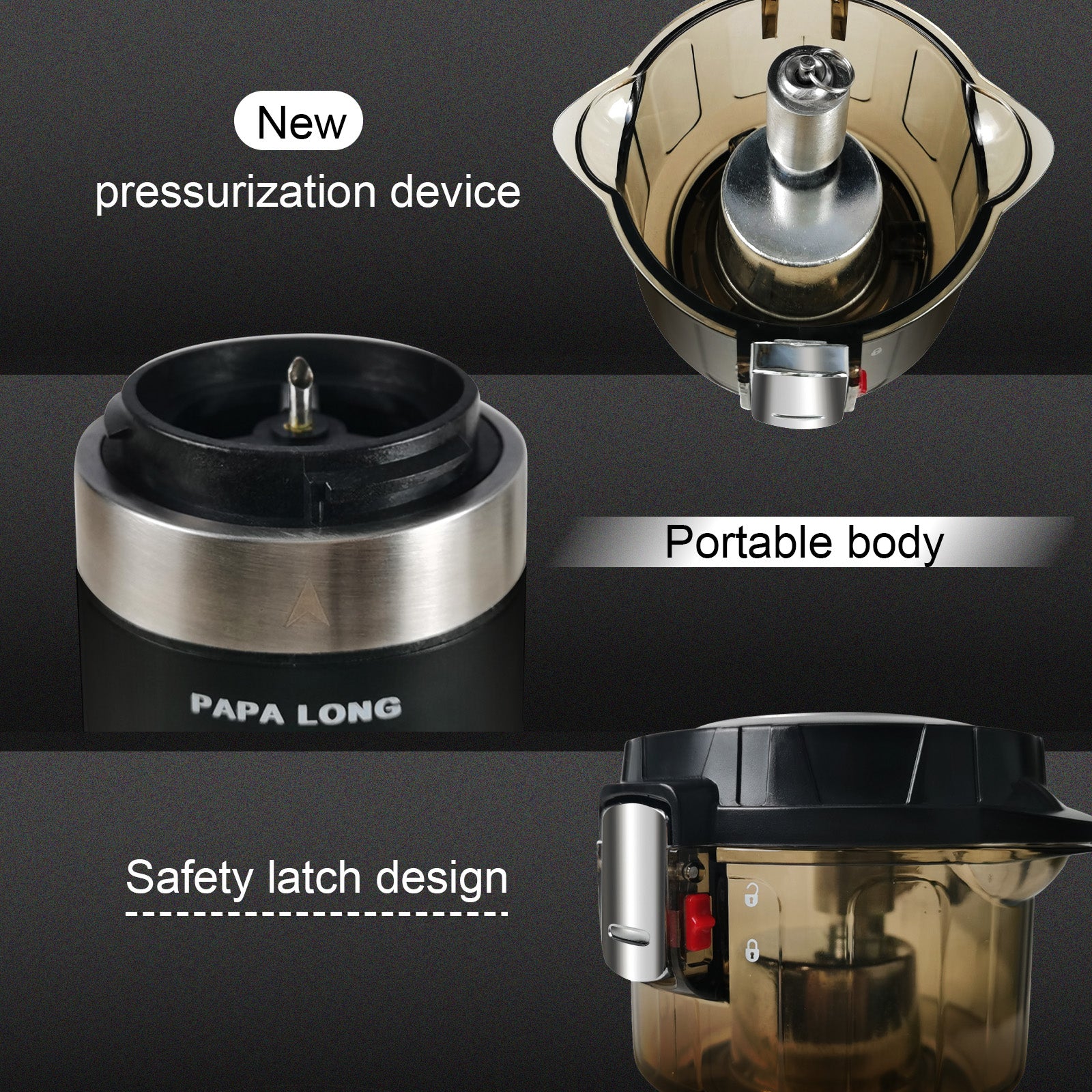 Portable Car Coffee Maker for 12V - K Cup Compatible Auto Brewer & Travel Mug | PAPA LONG